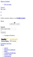 How cashmerecentre.com looks like on a mobile device such as an iPhone.