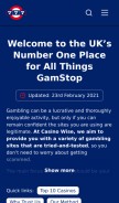 How casino-wise.com looks like on a mobile device such as an iPhone.