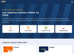 How casinos24.cl looks like on a tablet such as an iPad.