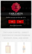 How caskcartel.com looks like on a mobile device such as an iPhone.