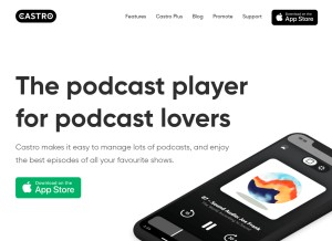 How castro.fm looks like on a tablet such as an iPad.