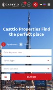 How casttio.com looks like on a mobile device such as an iPhone.