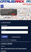 How catalograck.com looks like on a mobile device such as an iPhone.