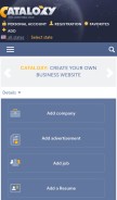 How cataloxy.com looks like on a mobile device such as an iPhone.