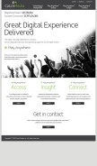 How catchmedia.com looks like on a mobile device such as an iPhone.