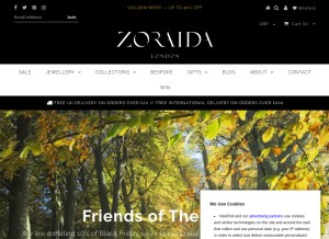 How catherinezoraida.com looks like on a tablet such as an iPad.