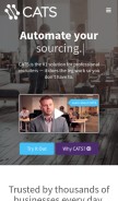 How catsone.com looks like on a mobile device such as an iPhone.