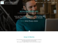 Desktop screenshot for getproxylist.com