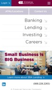 How cbbank.com looks like on a mobile device such as an iPhone.