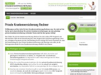 Desktop screenshot for private-krankenversicherung-rechner.com