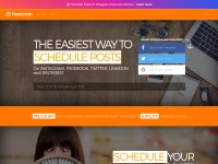 Desktop screenshot for postcron.com