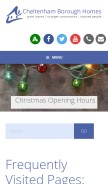 How cbh.org looks like on a mobile device such as an iPhone.