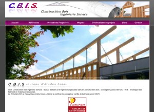 How cbis.fr looks like on a tablet such as an iPad.