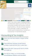 How cbiz.com looks like on a mobile device such as an iPhone.