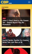 How cbr.com looks like on a mobile device such as an iPhone.