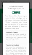 How cbre.de looks like on a mobile device such as an iPhone.