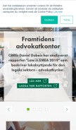 How cbre.se looks like on a mobile device such as an iPhone.
