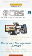 How cbsnorthstar.com looks like on a mobile device such as an iPhone.