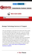 How cbsnospam.com looks like on a mobile device such as an iPhone.