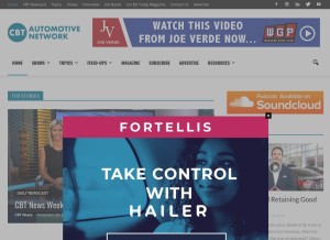 How cbtnews.com looks like on a tablet such as an iPad.