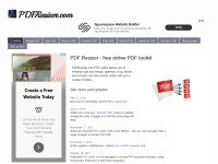 Desktop screenshot for pdfresizer.com