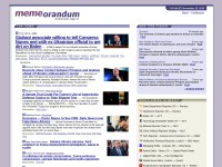 Desktop screenshot for memeorandum.com
