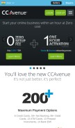 How ccavenue.com looks like on a mobile device such as an iPhone.