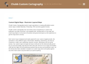 How cccarto.com looks like on a tablet such as an iPad.