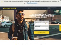 Desktop screenshot for westernunion.com