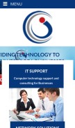 How cci.net looks like on a mobile device such as an iPhone.