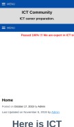 How ccna7.com looks like on a mobile device such as an iPhone.