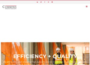 How ccorpusa.com looks like on a tablet such as an iPad.