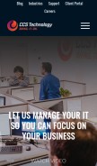 How ccs.co looks like on a mobile device such as an iPhone.