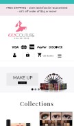 How ccscouturecollections.com looks like on a mobile device such as an iPhone.
