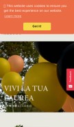 How cdalloro.com looks like on a mobile device such as an iPhone.