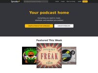 Desktop screenshot for spreaker.com