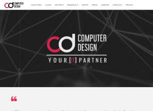 How cdesign-group.com looks like on a tablet such as an iPad.
