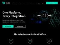 Desktop screenshot for nylas.com