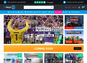 How cdkeys.com looks like on a tablet such as an iPad.