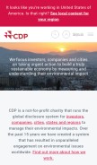 How cdp.net looks like on a mobile device such as an iPhone.