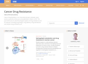 How cdrjournal.com looks like on a tablet such as an iPad.