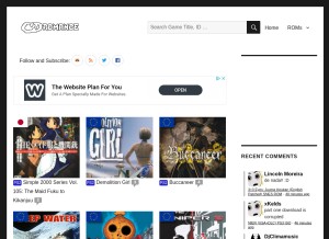 How cdromance.com looks like on a tablet such as an iPad.