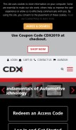 How cdxlearning.com looks like on a mobile device such as an iPhone.