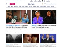 Screenshot of bluewin.ch