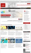 How cea.fr looks like on a mobile device such as an iPhone.