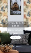 How cedarblinds.co.uk looks like on a mobile device such as an iPhone.