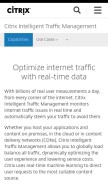 How cedexis.com looks like on a mobile device such as an iPhone.