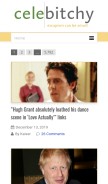 How celebitchy.com looks like on a mobile device such as an iPhone.