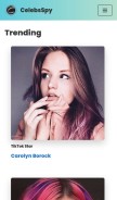 How celebsspy.com looks like on a mobile device such as an iPhone.