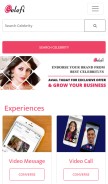How celefi.com looks like on a mobile device such as an iPhone.